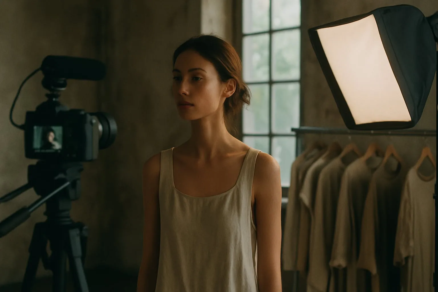 Filmar moda sustentável: luz, som e direção em espaços