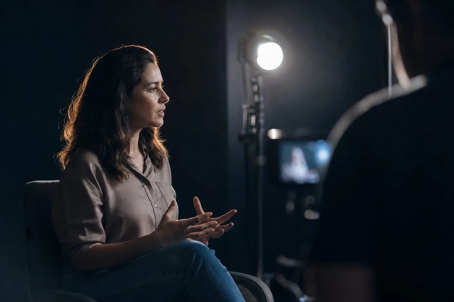 Como iluminar entrevista com uma luz e dar volume ao rosto
